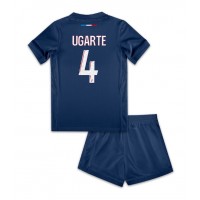 Paris Saint-Germain Manuel Ugarte #4 Replika babykläder Hemmaställ Barn 2024-25 Kortärmad (+ korta byxor)